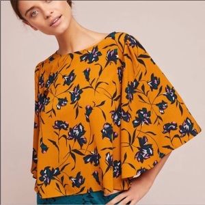 Anthropologie Isla Maude Floral Top - Size Med